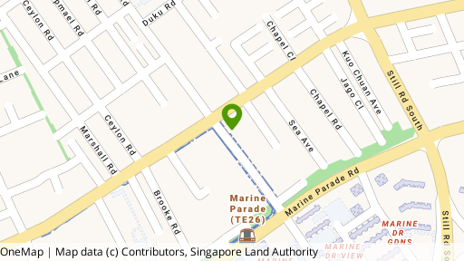 Map showing the location of Joo Chiat Apartments