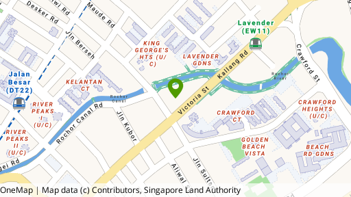 Map showing the location of 500 Jalan Sultan Road