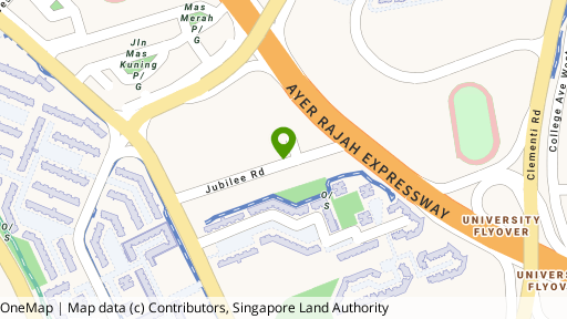 Map showing the location of Jubilee Road