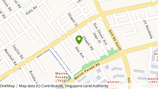 Map showing the location of Sea Avenue Residences