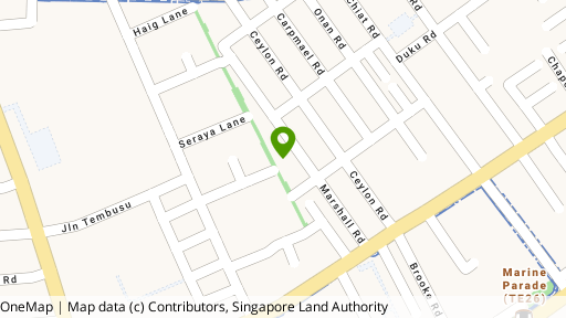 Map showing the location of Marshall Lodge