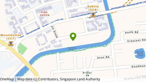 Map showing the location of Dakota Residences
