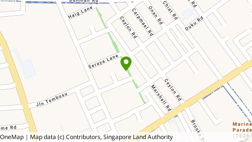 Map showing the location of Seraya Lodge