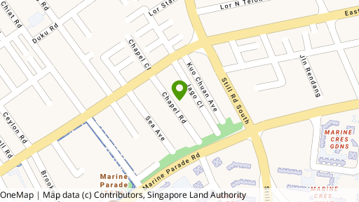 Map showing the location of Chapel Mansion