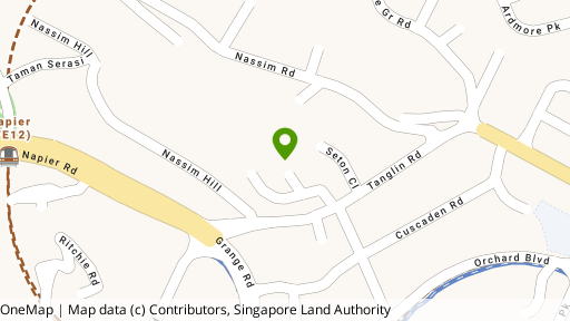 Map showing the location of St. Martin Residence