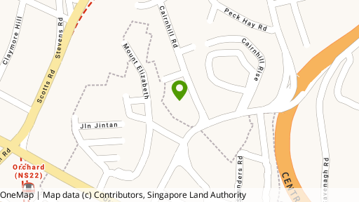 Map showing the location of Cairnhill Plaza