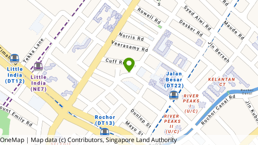 Map showing the location of 58C Upper Weld Road