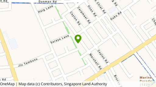 Map showing the location of 91 Marshall