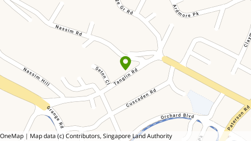 Map showing the location of 10 Tanglin Road