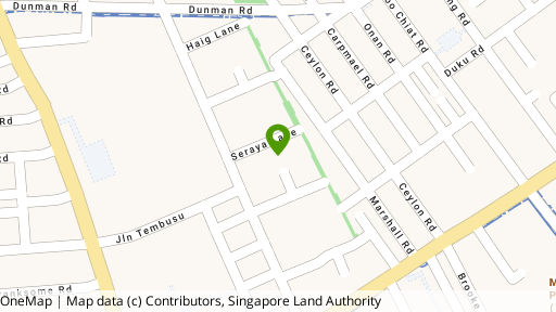 Map showing the location of Seraya Residences
