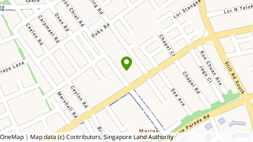 Map showing the location of 465E Joo Chiat Road