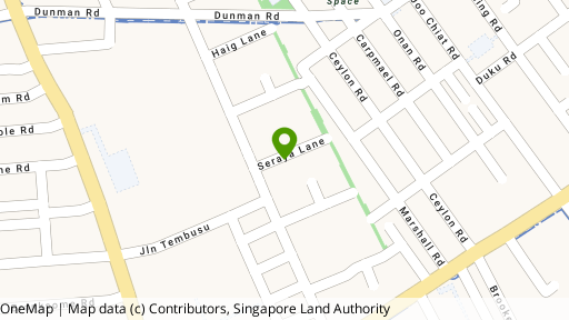Map showing the location of Seraya Court