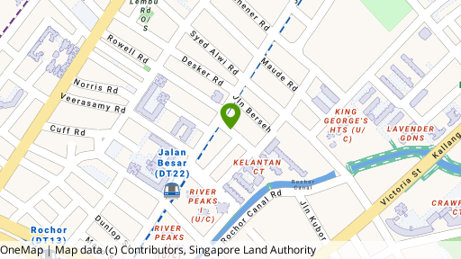 Map showing the location of Kim Hoe Point