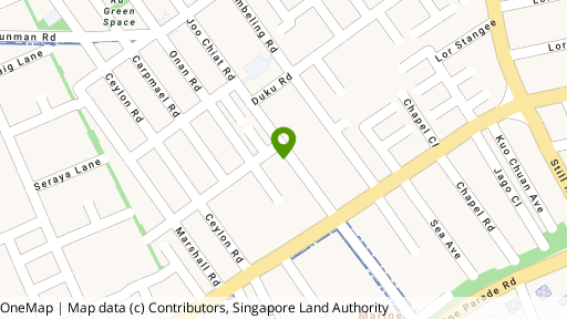 Map showing the location of 412B Joo Chiat Road