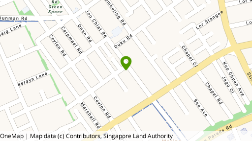 Map showing the location of 410B Joo Chiat Road