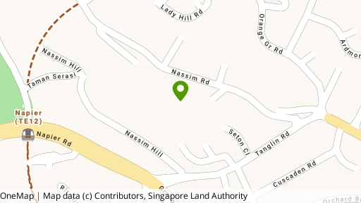 Map showing the location of Nassim Park Residences