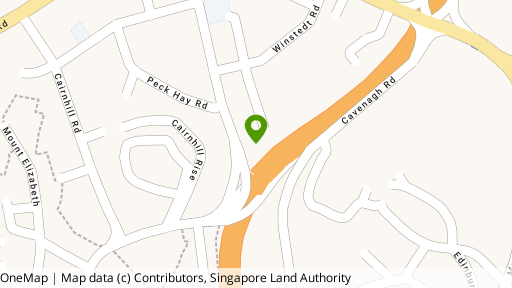 Map showing the location of Cavenagh House