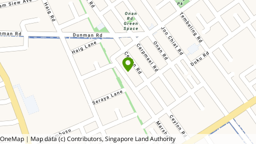 Map showing the location of 120B Marshall Road