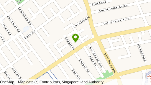 Map showing the location of 13 Stangee Place