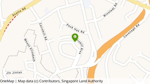 Map showing the location of Cairnhill Residences