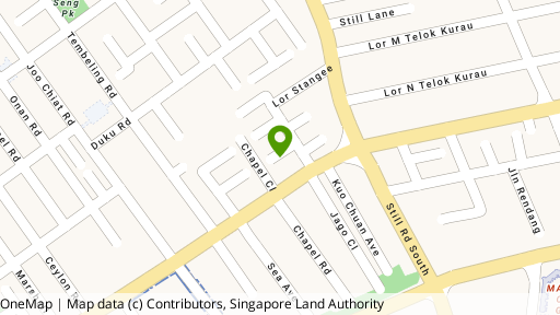 Map showing the location of 11 Stangee Place