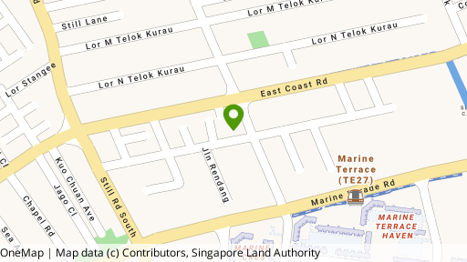 Map showing the location of St Patrick's Court