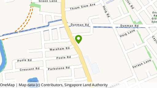 Map showing the location of Beng Tong Mansion