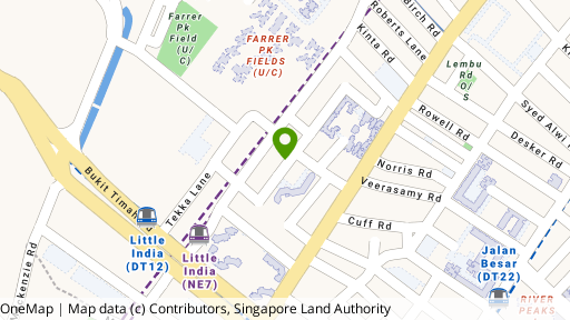 Map showing the location of 33A Chander Road