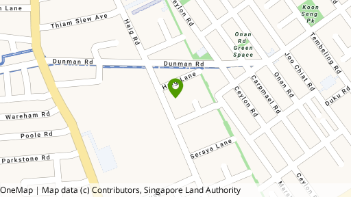 Map showing the location of 137B Haig Road