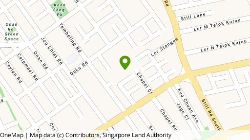 Map showing the location of Katong Gardens