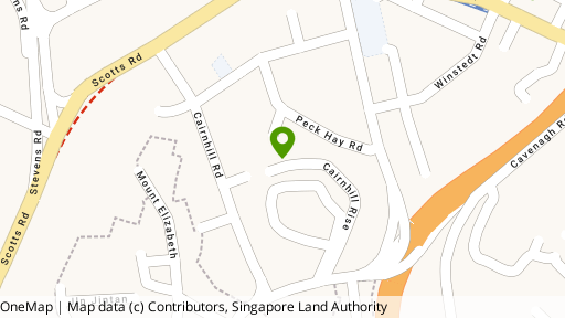 Map showing the location of Cairnhill 16