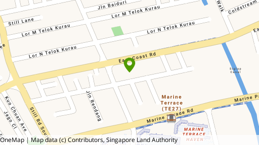 Map showing the location of St. Patrick's Villa