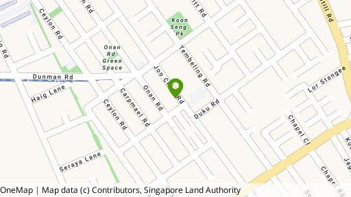 Map showing the location of 344B Joo Chiat Road