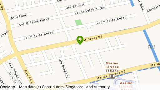Map showing the location of East Grove