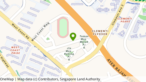 Map showing the location of Pasir Panjang Gardens