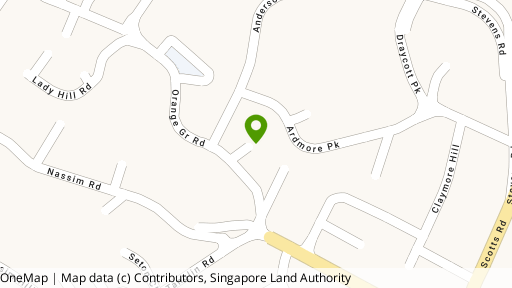 Map showing the location of D'grove Villas