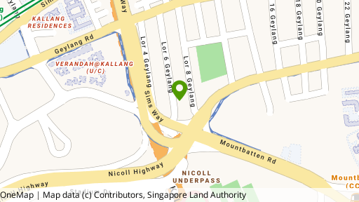 Map showing the location of Harmony Centre