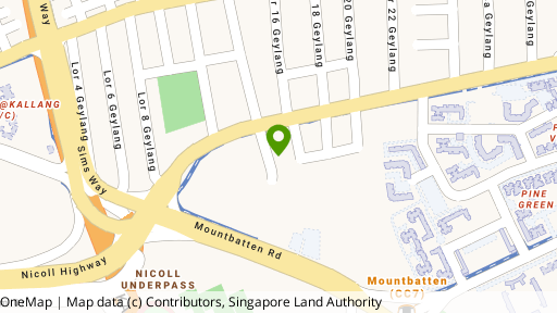 Map showing the location of Nicole Green