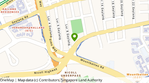 Map showing the location of 21 Guillemard Road