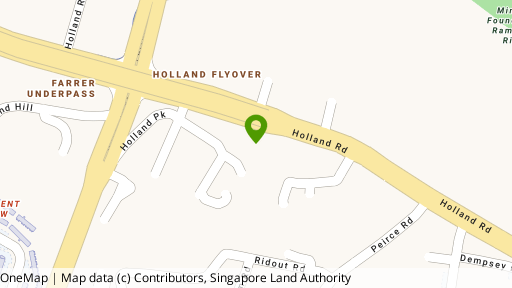 Map showing the location of Holland Mews