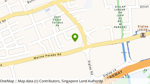 Map showing the location of Fernwood Towers