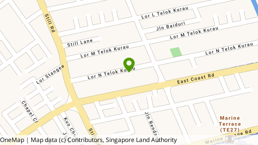 Map showing the location of East Treasure