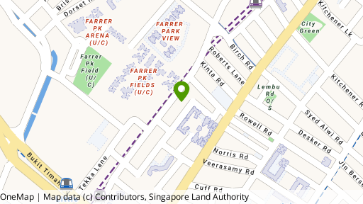 Map showing the location of Race Course Mansion