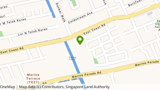 Map showing the location of Coastarina