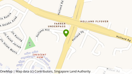Map showing the location of Blissful View