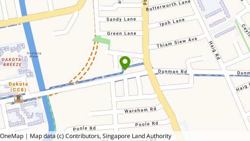 Map showing the location of Dunman Regency