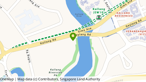 Map showing the location of The Riverine By The Park