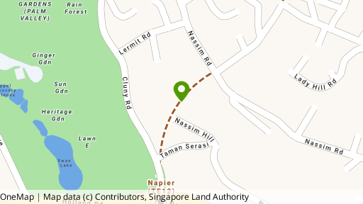 Map showing the location of Nassim Mansion