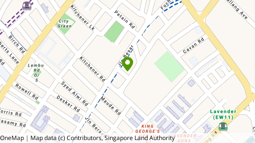 Map showing the location of 25/A/B/C Tyrwhitt Road