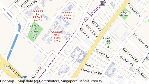 Map showing the location of Race Course 138